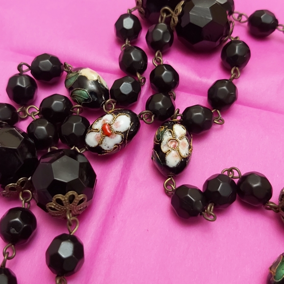 Vintage necklace cloisonne - Picture 8 of 10